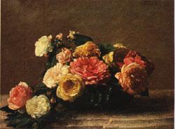 Henri Fantin-Latour Roses in a Bowl